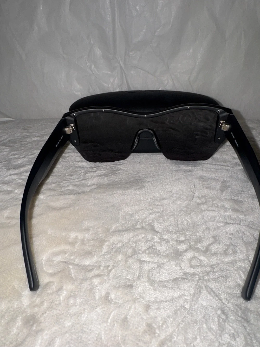 ALO Yoga Matte Black Sunglasses with Protective Case